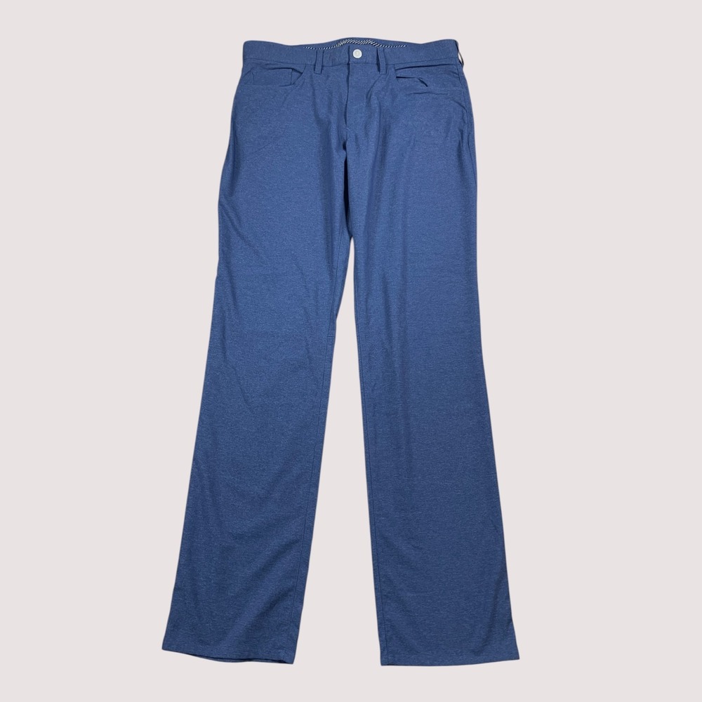 Bonobos Lightweight 5-Pocket Golf Pant Mens 36x34 Blue Wicking Quick Dry UPF 50